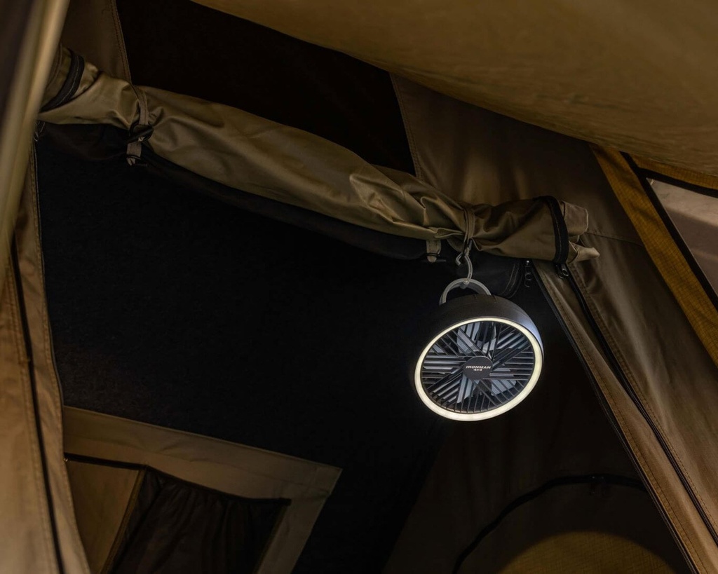 Ventilateur de tente rechargeable à haut débit