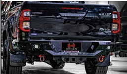 NOVA-SERIES REAR BUMPER FOR HILUX ROCCO (SUPPORTS BSM SENSORS)
