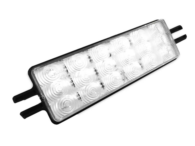 MX202 light, lentille blanche, lumière blanche-jaune (recul/clignotant)