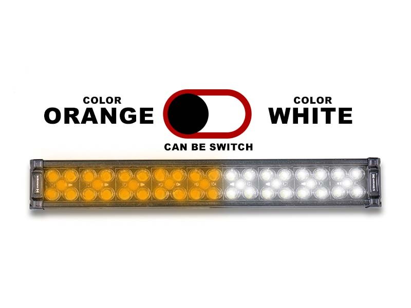 LED BAR 22.0" white-yellow 2 rows 108W