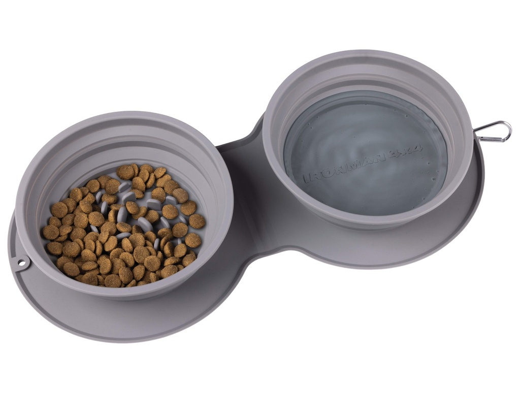 Gamelle double pliable pour chien