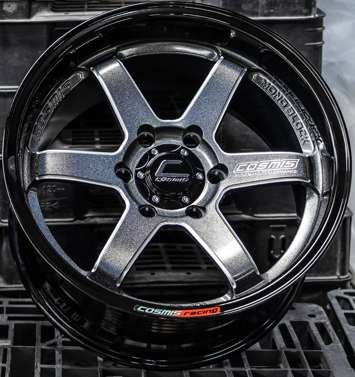 Jante RG-06T (TD256) 18X10.5 6X139.7 ET30 CB.106 POWERSILVERBLACK-LP (NOIR) - W + Plaque