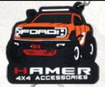 Porte-clés caoutchouc Hamer type 2 / Ford Raptor