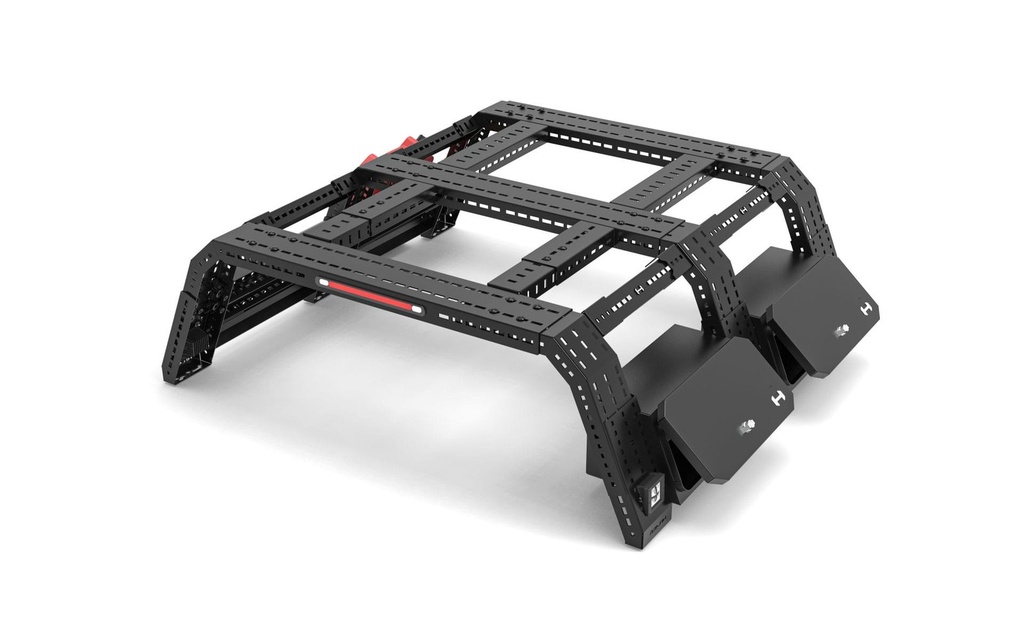 Ensemble de rack Hamer Gladiator Plus (6 pieds) pour Ford Ranger Next Gen 2022+ / Isuzu D-MAX 2021-Présent / Mitsubishi Triton 2024-Présent / Toyota Hilux Revo 2015-2024+ / Volkswagen Amarok 2023-Présent