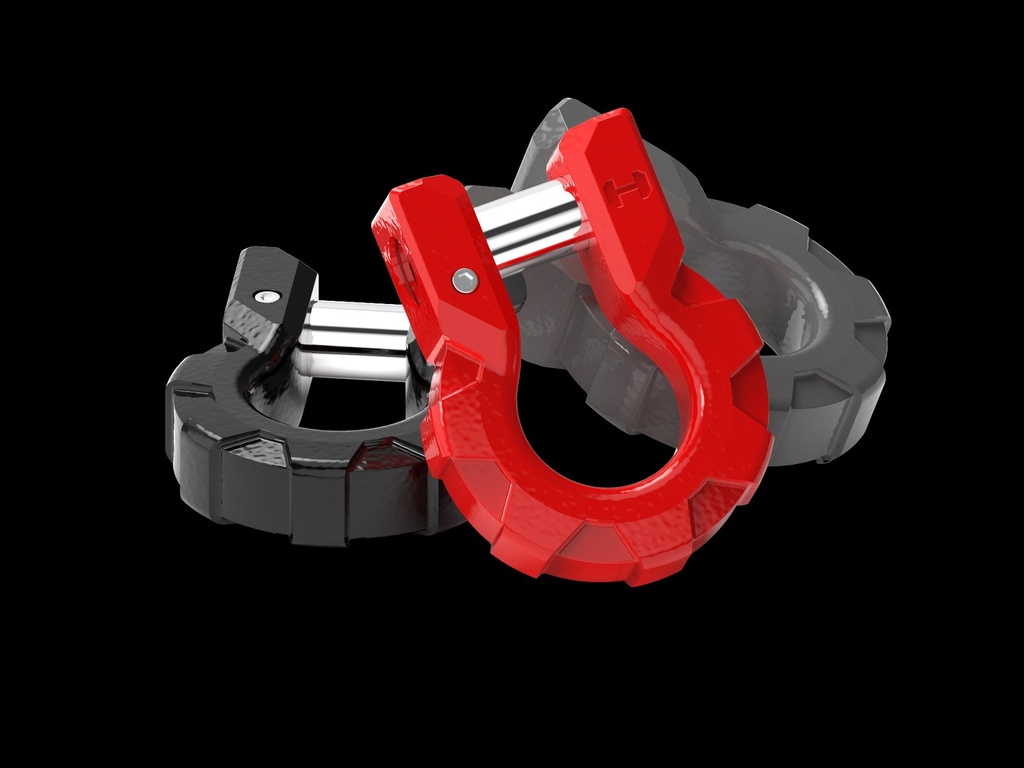 Manilles Hamer Ultimate Shackles x2 (Gris Nardo) pour Nissan Navara NP300 2015-2020