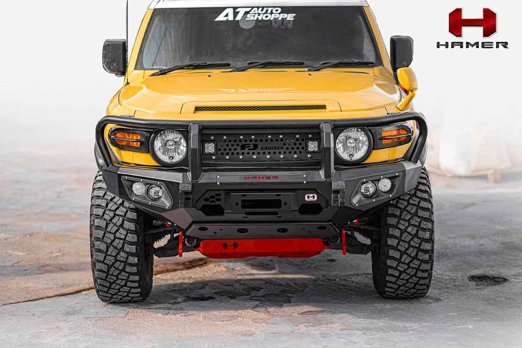 Pare-buffle Hamer King Series Plus (avec points de récupération 3,5T) pour Toyota FJ Cruiser 2011-2016