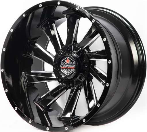 Jante TWIN (A298)V.2 20X12.0 6X139.7 ET-44 CB.106.1 Noir fraisage