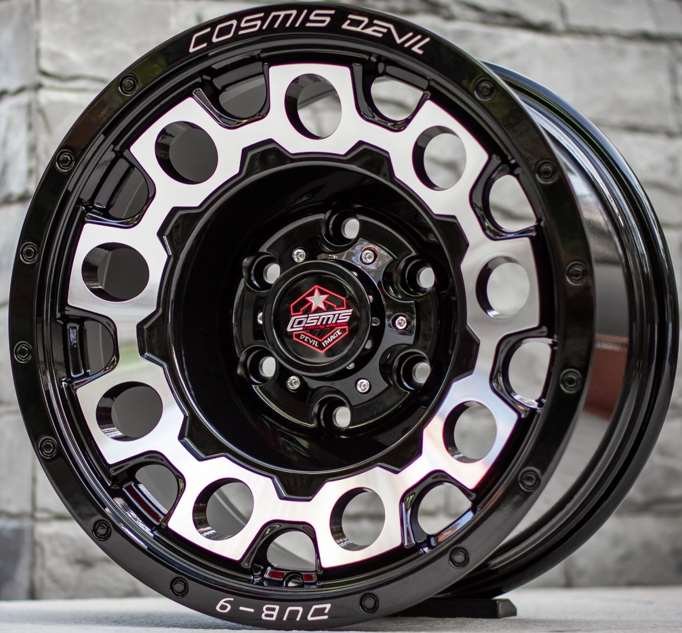 Jante DUB-9 16X9.0 6X139.7 ET0 CB.106.1 GLOSS/BLACK/WITH/MILLING/FACE
