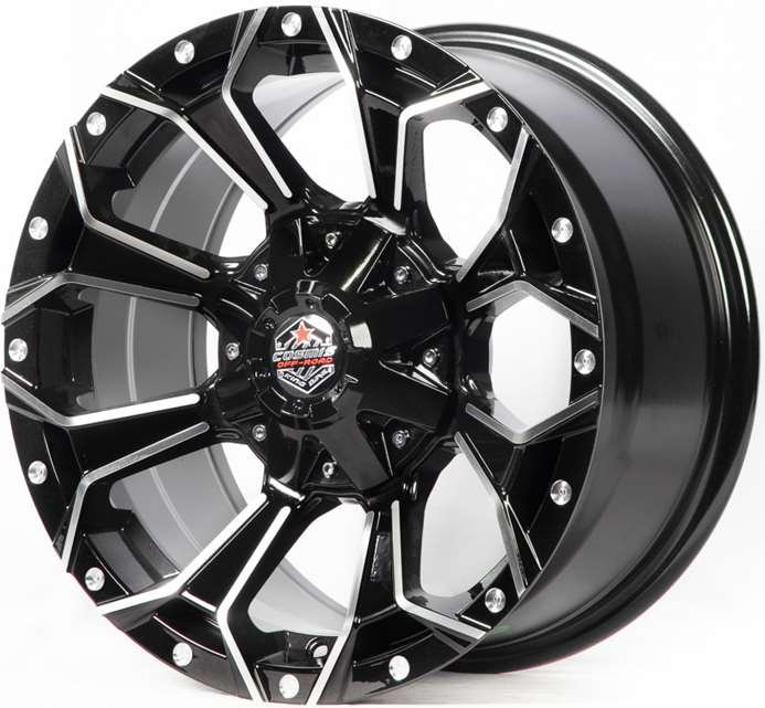 Jante STAR (6079) 16X8.0 6X139.7 ET0 CB.106.1 MACHINED-BLACK
