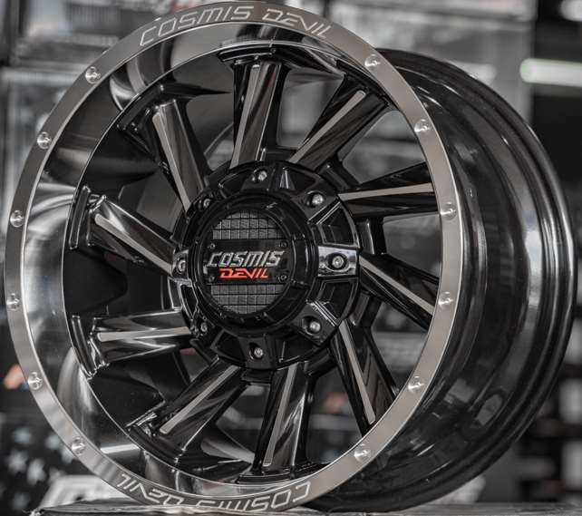 Jante TWIN 16X9.5 6X139.7 ET0 CB.106.1 POLISH/BLACK/FACK (POLISH + JANTE POLISHED)