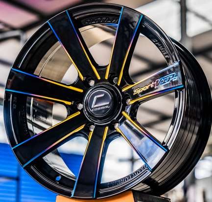 Jante FATTAH SPORT VIP 18X9.0 6X139.7 ET25 CB.106.1 BLK-W(TITANIUM)-XZ