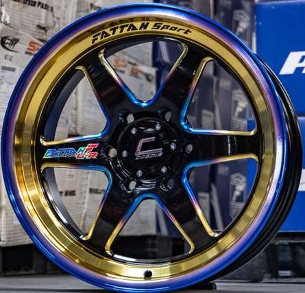 Jante FATTAH/F6-R (YA033) 18X10.5 6X139.7 ET30 CB.106 TITANIUM-II+PLATE