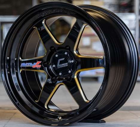Jante FATTAH/F6-R (YA033) 18X9.5 6X139.7 ET25 CB.106 BLK-WTG+PLATE