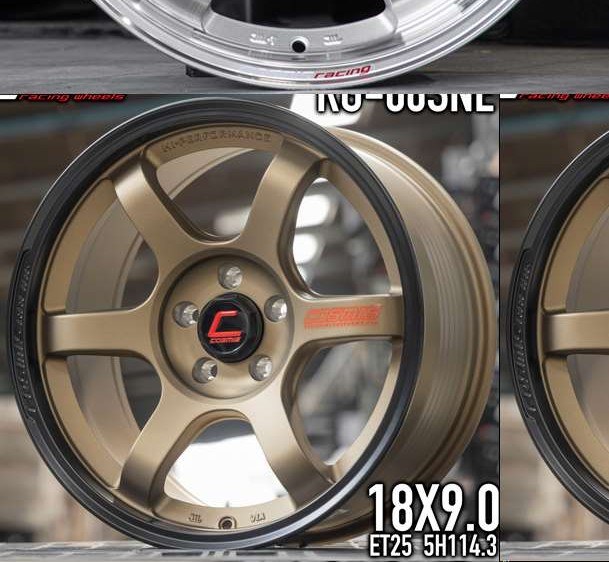 Jante RG-06SNE (YA086) 18X9.0 5X114.3 ET25 CB.73.1 NO+LP(MATTE NOIR)+PLAQUE ROUGE