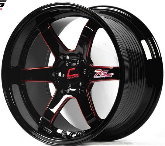 Jante RG-06T (TD256) 18X10.5 5X114.3 ET30 CB.73.1 BLK + M / RED