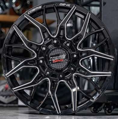 Jante STAR-2 (1848) 18X9.0 10X114.3/139.7 ET15 CB.73.1 GLOSS/BLACK+MILLING(K)