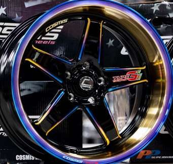 Jante TYPE-G Revolution (YA9959) 18X10.5 5X114.3 ET8 CB.73.1 RAINBOWTITANIUM+PLATE