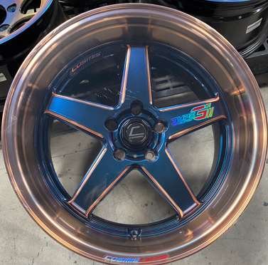 Jante TYPE-G Revolution (YA9959) 18X9.5 5X114.3 ET12 CB.73.1 POWERBLUE-LP(ROSEGOLD)-W(ROSEGOLD)