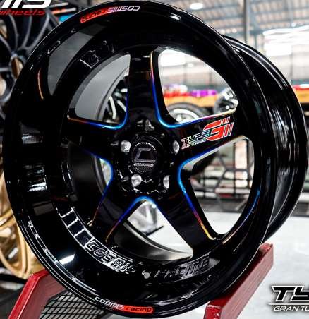 Jante TYPE-GV.2 (YA9994) 18X10.5 5X114.3 ET8 CB.73.1 TITANIUMBLACK+PLATE