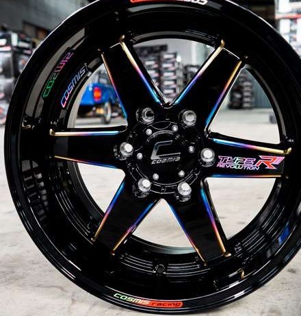Jante TYPE-R (YA9993) 18X10.5 6X139.7 ET30 CB.106 TITANIUMBLACK+PLATE