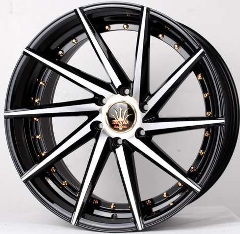 Jante VICTORIA-II-TC (T322R) 22X9.5 6X139.7 ET0 BKF/OR/CLIPS