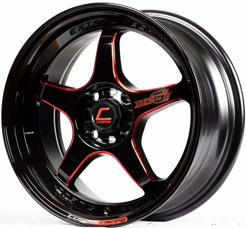 Jante TYPE-GV.2 (YA9994) 15X7.0 4X100 ET35 CB.67.1 BLK+WR+PLAQUE