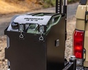 Porte-bidon double pour bras oscillant arrière - Droite