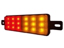 MX202-B light, lentille jaune-rouge (frein/clignotant)