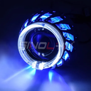 Angel Eyes synoline 2,5 pouces bi xenon bleu-blanc dual led 
