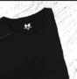 Tee-shirt Hamer logo H embossé coton / Noir