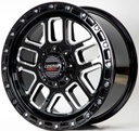 Jante DUB-43 20X9.0 10X139.7/150 ET30 CB.110 Noir brillant + Moulinage (W)