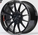 Jante RG-012 20X10.0 6X114.3 ET5 CB.66.1 Noir brillant (K)