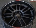 Jante RG-03 20X10.5 6X139.7 ET8 CB.106.1 Noir mat Rayons/Contour