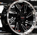 Jante SPIN-82 20X9.0 12X130/139.7 ET0 CB.106.1 BRILLANT/NOIR/FRAISAGE+JANTES MOULÉES