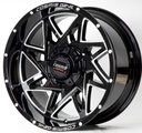 Jante SPIN-83 20X10.0 5X150 ET-12 CB.110 NOIR BRILLANT+FRAISAGE(K)