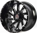 Jante TWIN (A298)V.2 20X12.0 6X139.7 ET-44 CB.106.1 Noir fraisage