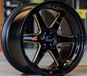 Jante FATTAH/F6-R (YA033) 18X10.5 6X139.7 ET30 CB.106 BLK-WTG-PLATE