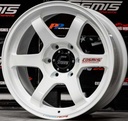 Jante RG-06S (YA9996) 18X9.0 6X139.7 ET0 CB.106 BLANC+PLAQUE ROUGE