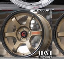 Jante RG-06SNE (YA086) 18X9.0 5X114.3 ET25 CB.73.1 NO+LP(MATTE NOIR)+PLAQUE ROUGE