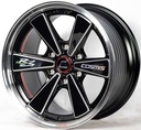 Jante RZ PREMIUM RACING (YA053) 18X9.5 6X139.7 ET25 CB.106 (R)BLK-W-PLATE