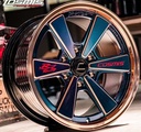 Jante RZ PREMIUM RACING (YA053) 18X9.5 6X139.7 ET25 CB.106 POWERBLUE-LP(ROSEGOLD)-W(ROSEGOLD)
