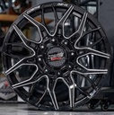 Jante STAR-2 (1848) 18X9.0 10X114.3/139.7 ET15 CB.73.1 GLOSS/BLACK+MILLING(K)