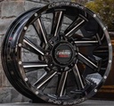 Jante TWIN 18X9.0 12X130/139.7 ET0 CB.106.1 Brillance/noir/face