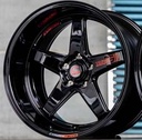 Jante TYPE-G Revolution (YA9959) 18X10.5 5X114.3 ET8 CB.73.1 BLK+PLATE