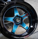 Jante TYPE-GV.2 (YA9994) 18X10.5 5X114.3 ET8 CB.73.1 B/P(POWERBLUE)-LP(BLACK)-W(ROSE GOLD)-XZ