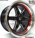 Jante TYPE-R (SPORTRACING) 18X11.0 5X114.3 ET0 CB.73.1 DI-B-LP(ROUGE)-W-XZ(R)SportRacing