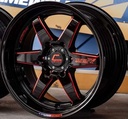 Jante TYPE-R (YA9993) 18X10.5 6X139.7 ET30 CB.106 BLK+WR+PLATE