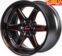 Jante TYPE-R (YA9993B) 18X9.5 6X139.7 ET27 CB.106 BLK-WR-XZR