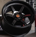 Jante XT-006RR (7997) 18X9.0 6X139.7 ET28 BRILLANT NOIR+PLATE ROUGE