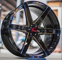 Jante ZR-D (YA9956) 18X9.0 6X139.7 ET30 CB.106 NOIR TITANE